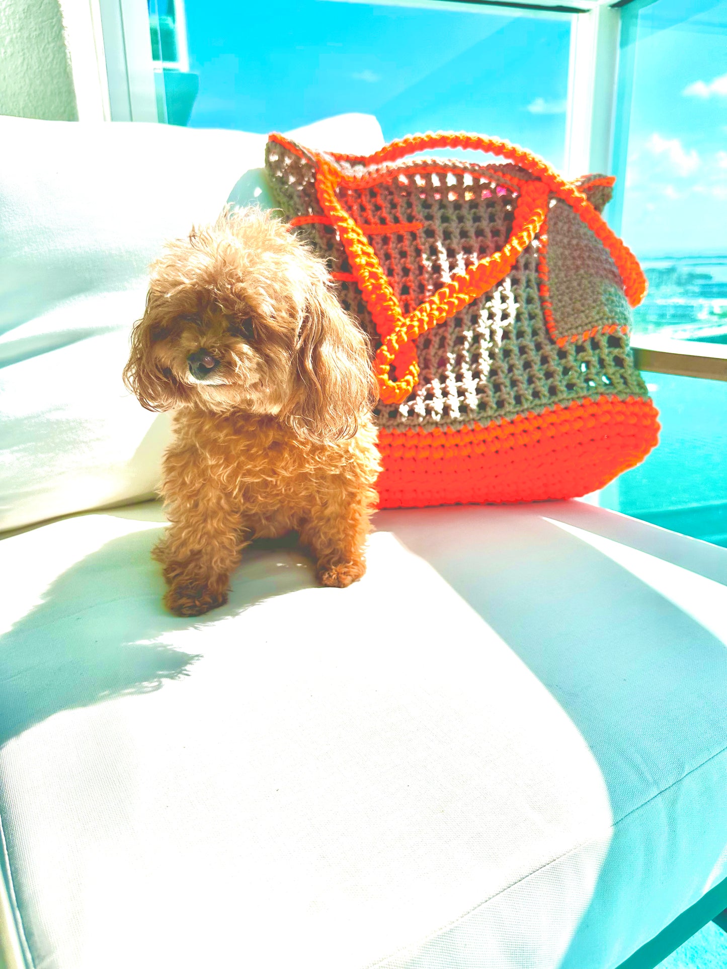 
                  
                    Gabi maxi shopper crochet tan and neon orange
                  
                