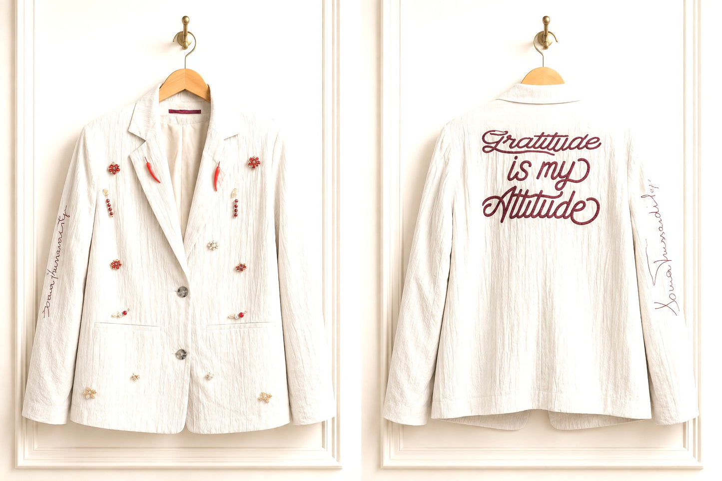 
                  
                    Light beige jacket Pepper
                  
                