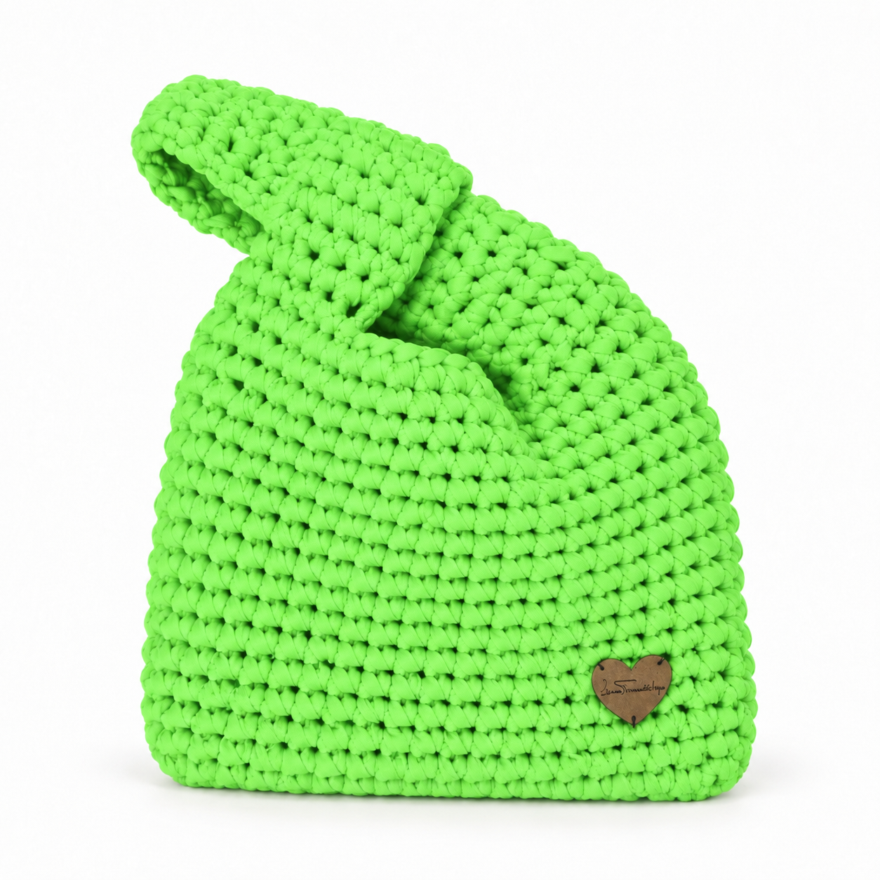 
                  
                    BABY CROCHET BAG – neon green -Handmade in Cotton Fabric Yarn
                  
                