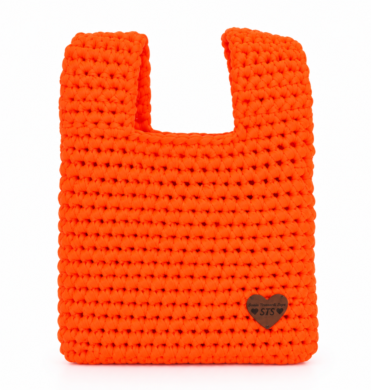 
                  
                    Baby Neon Orange Crochet Bag | Handmade Cotton Bag
                  
                