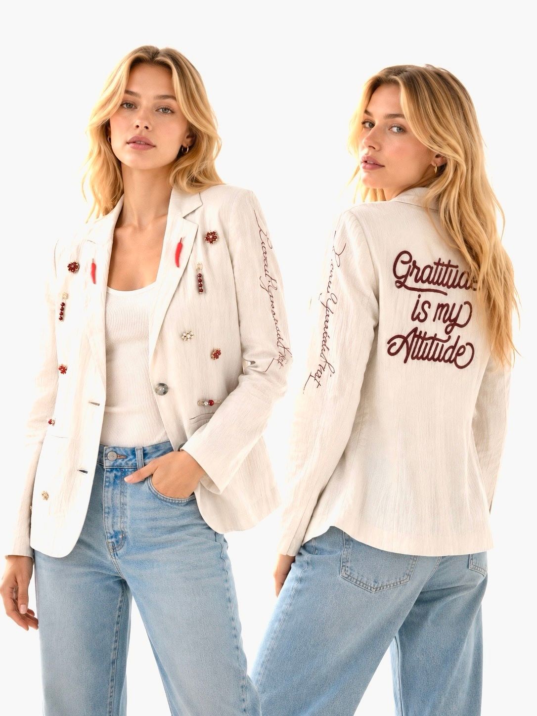 
                  
                    Light beige jacket Pepper
                  
                