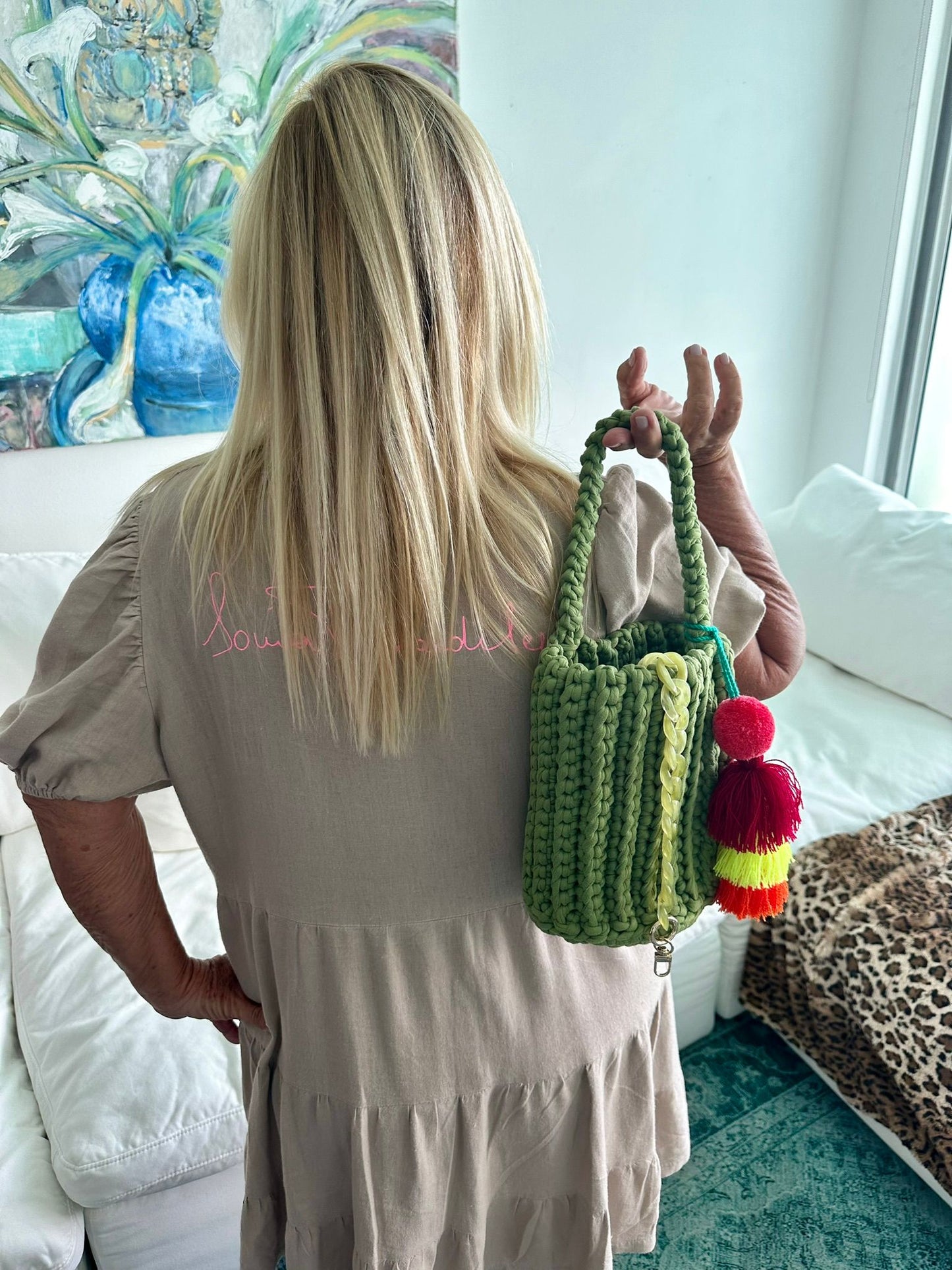 
                  
                    Roundy Mini Bucket Bag in Olive Green
                  
                