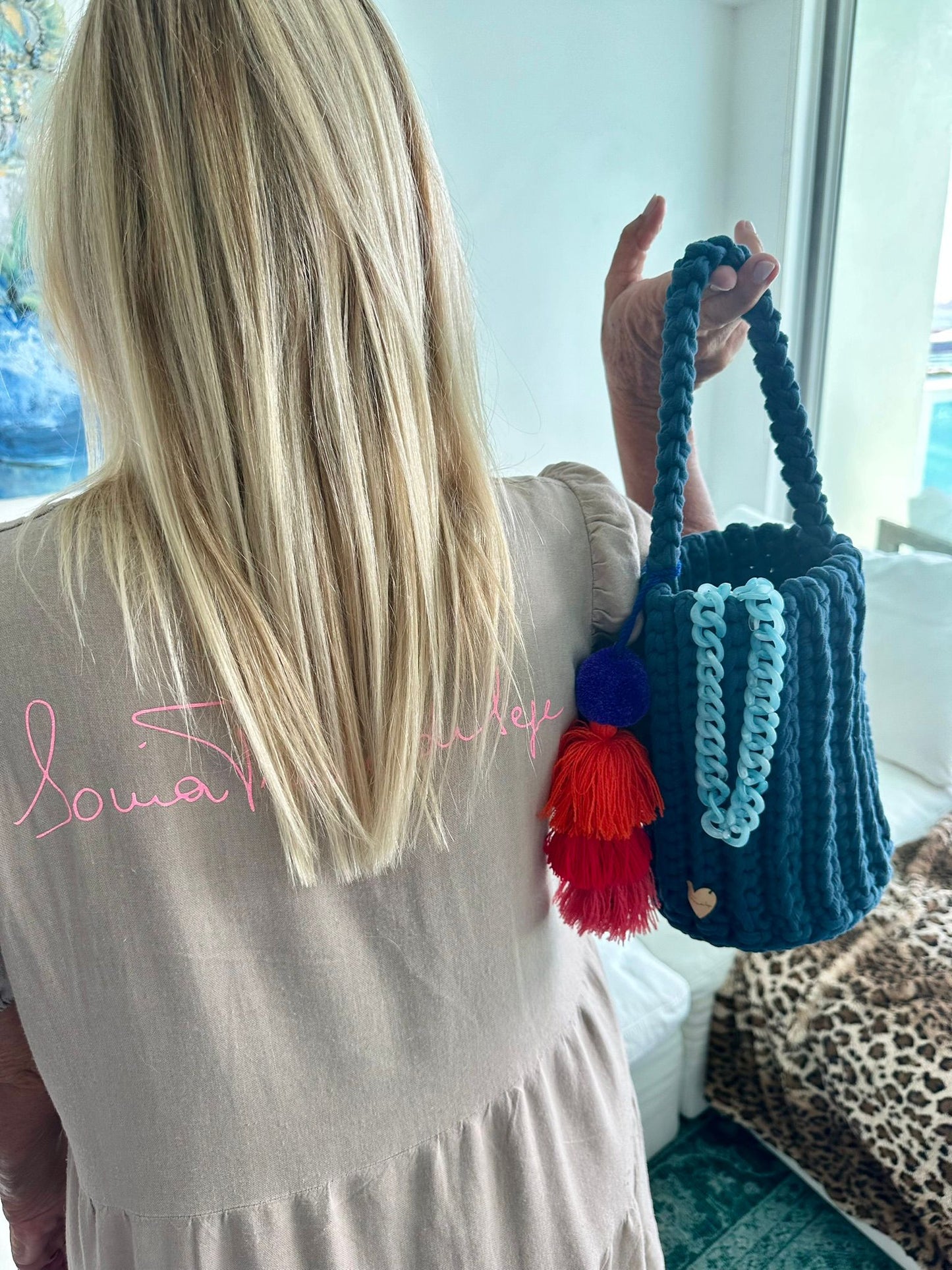 
                  
                    Roundy Mini Bucket Bag in Blue
                  
                
