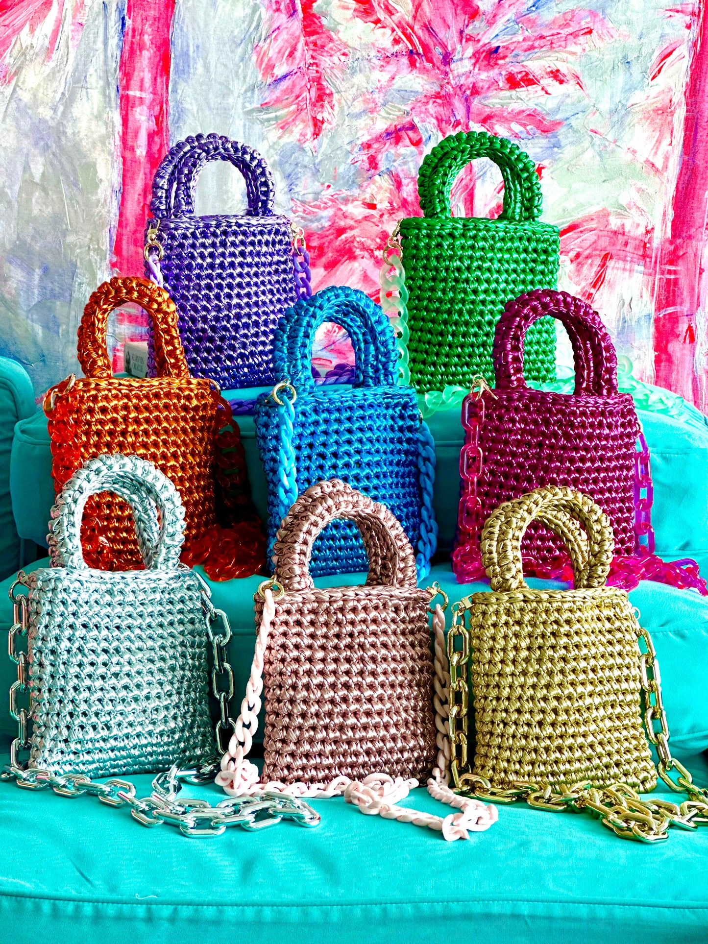 
                  
                    Chiquita Mini Shopper in Metallic Green
                  
                