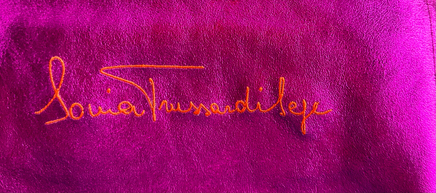 
                  
                    Vibrant Inspiration Tote in Metallic Fuschia
                  
                